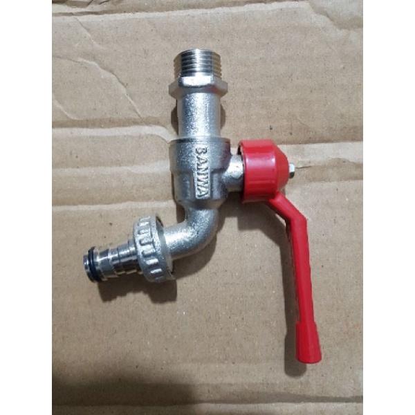 Vòi nước Sanwa phi 21,phi 27 mạ kẽm chống han rỉ