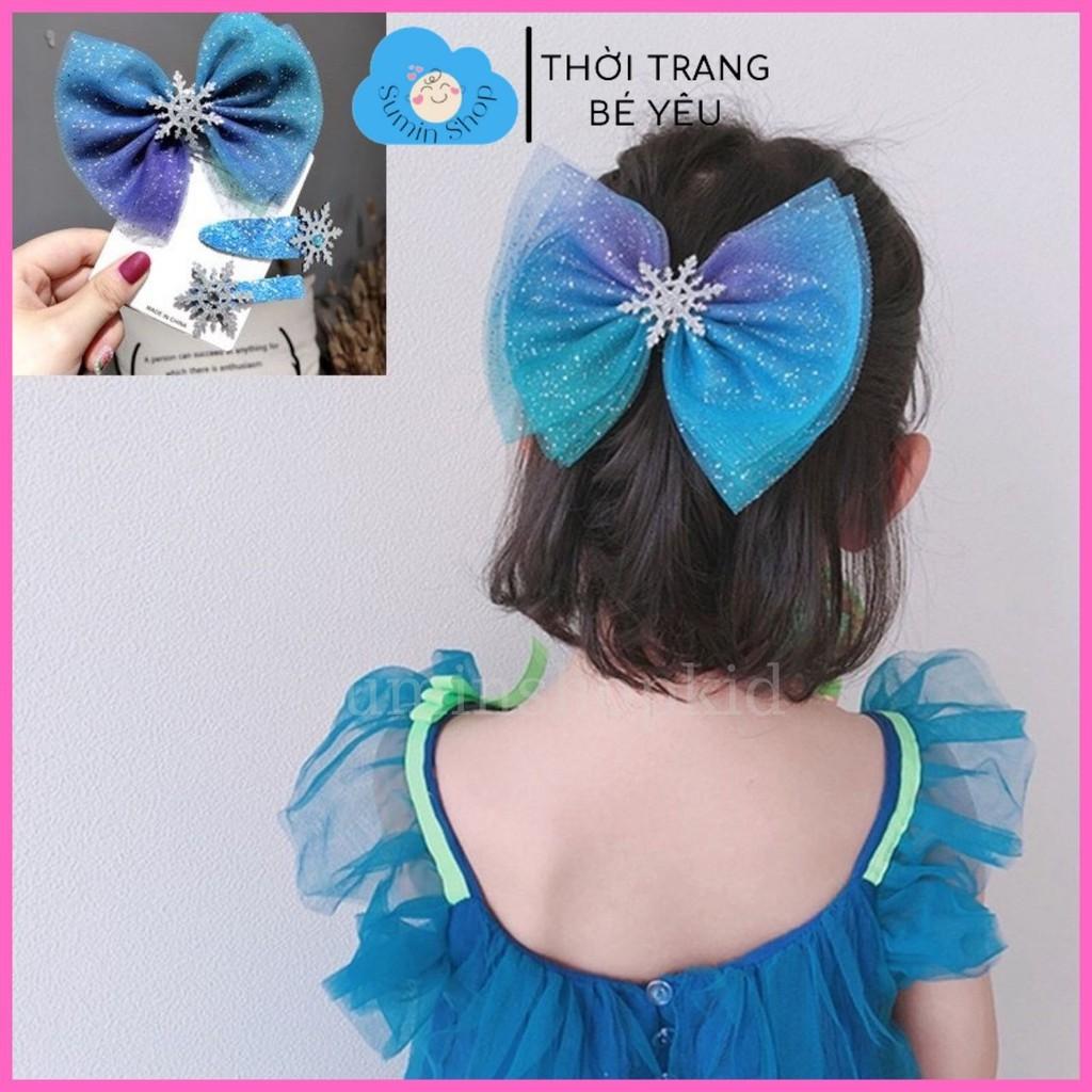 Kẹp tóc bé gái kiểu dáng elsa là món không thể thiếu trong phụ kiện elsa