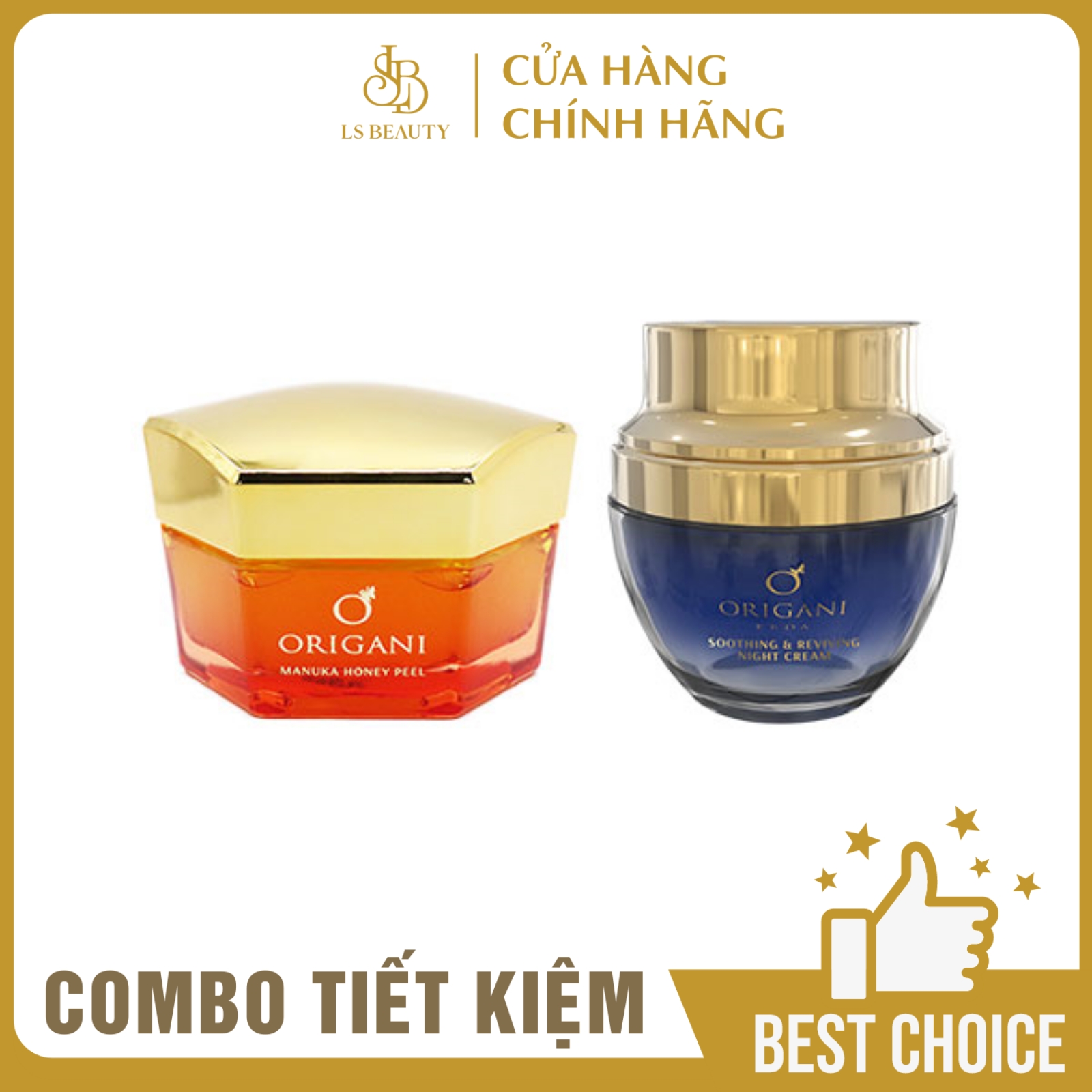 Combo Mặt Nạ Tẩy Tế Bào Chết Mật Ong Manuka Origani (50ml) + Kem Dưỡng Đêm Origani Erda (50ml) Làm Sạch, Mềm Da, Cung Cấp Dưỡng Chất Cho Da, Giúp Chống Nhăn Da