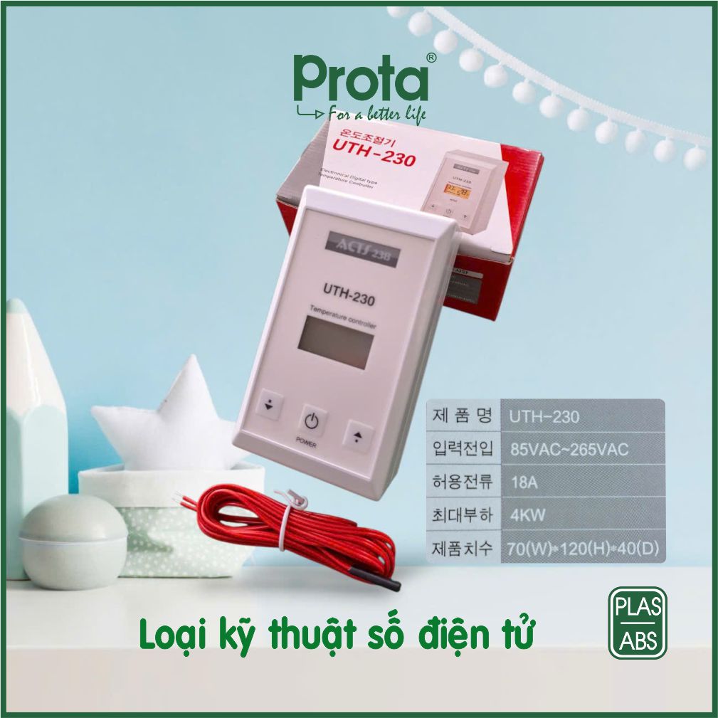 [CHÍNH HÃNG] Bộ điều khiển nhiệt độ UTH-230 – tự động cho máy xông hơi - Công nghệ Hàn Quốc