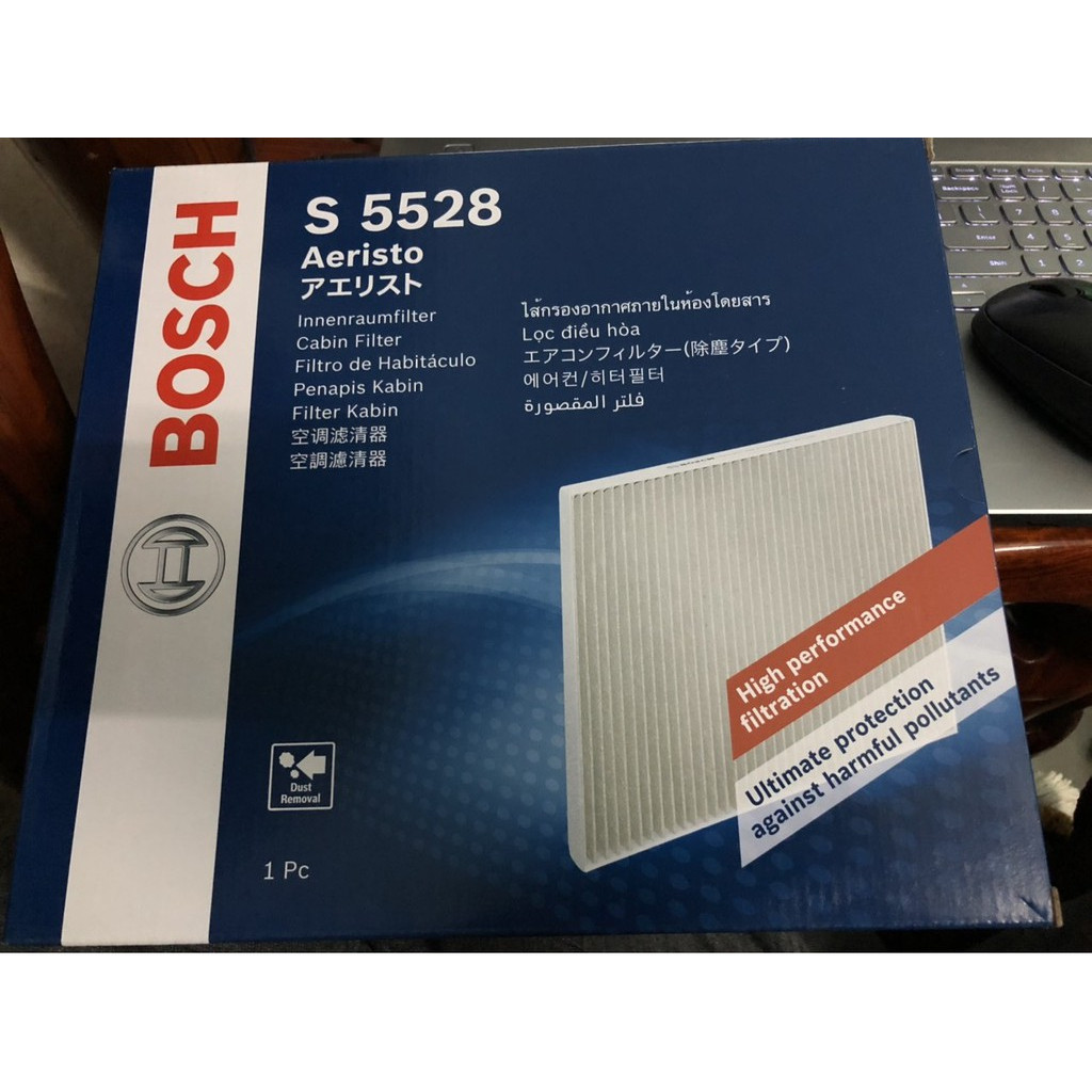 Lọc Điều Hòa Loại Tiêu Chuẩn / BOSCH / Ariesto / S5528 Cho Xe Kia Carens, Cerato, Soluto, Sportage, Hyundai Accent, Tucson,../