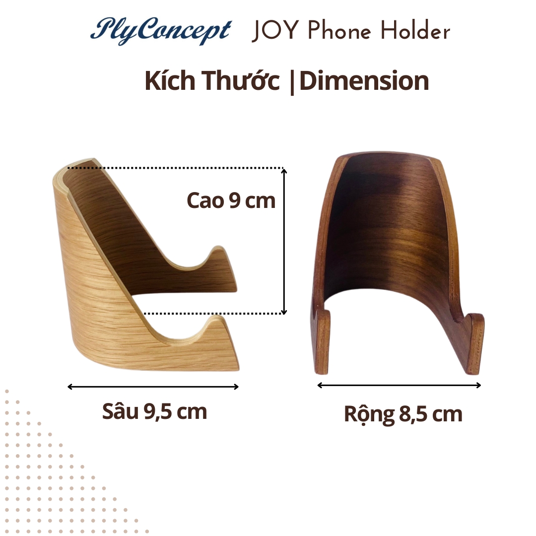 Giá đỡ điện thoại bằng gỗ PlyConcept Phone Holder