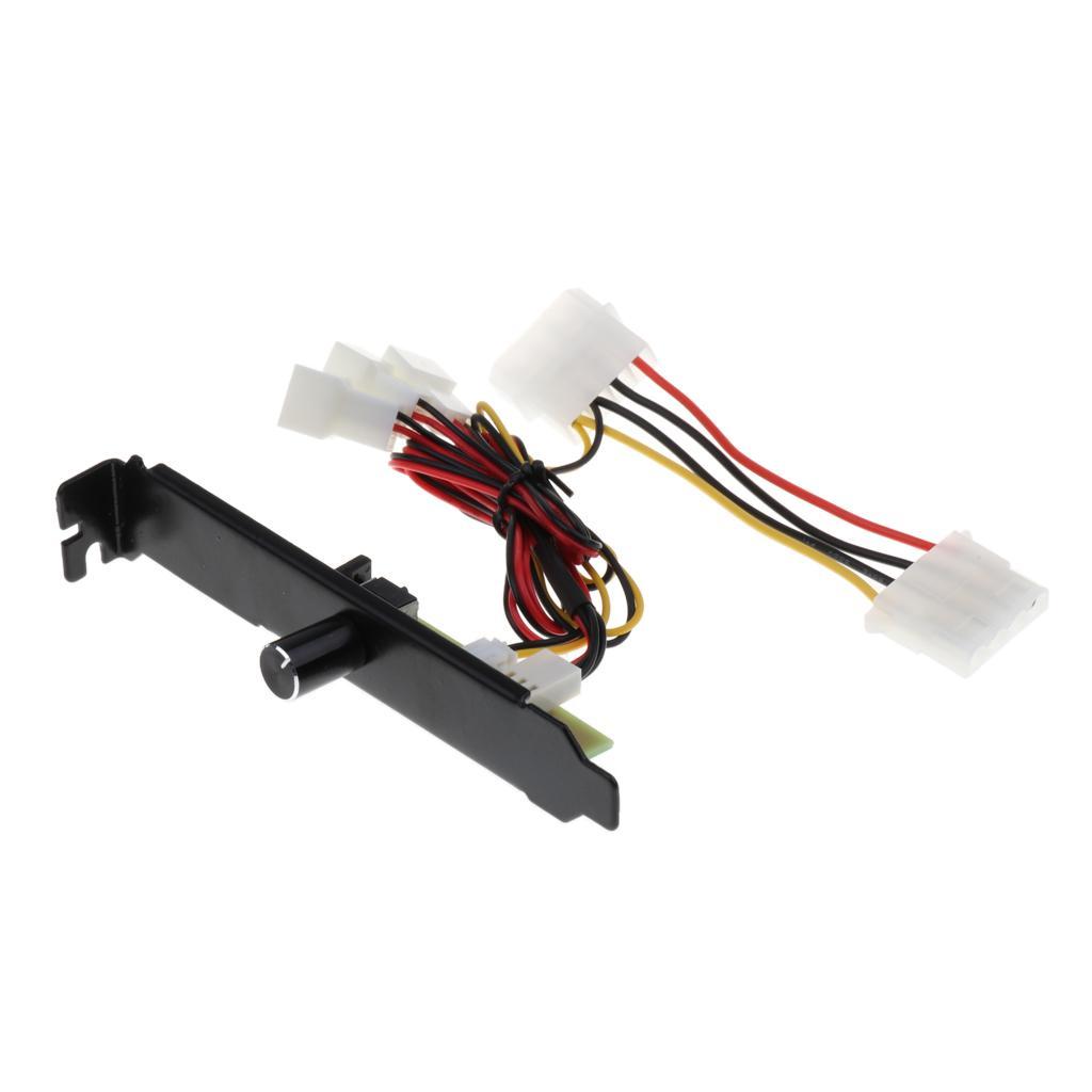 Pack of 2 3 Channel PC Cooler Fan ​​Controller for PC CPU