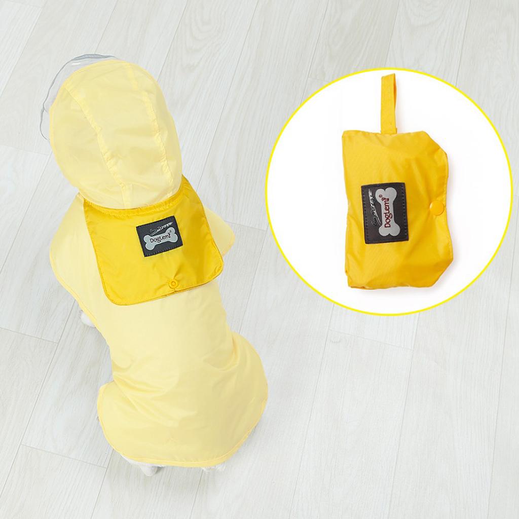 Dog Pet Waterproof Reflective Raincoat Keep Pets Dry In Rainy Day