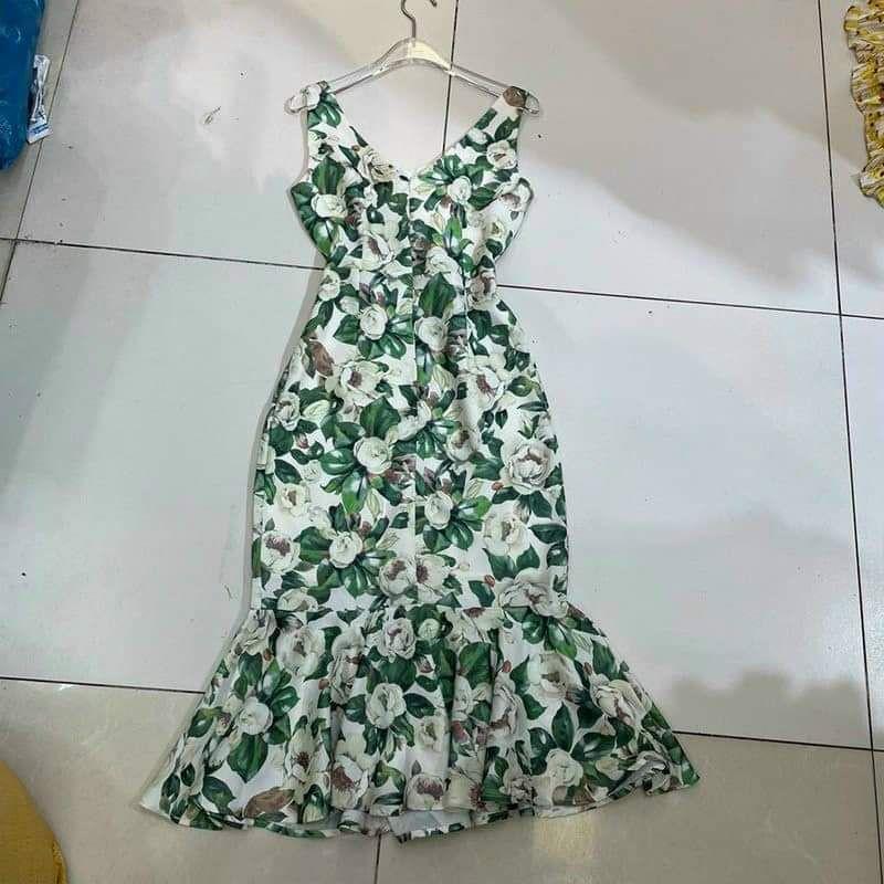 HÀNG NHẬP - ĐẦM BODY LỤA ĐUÔI CÁ 2 DÂY