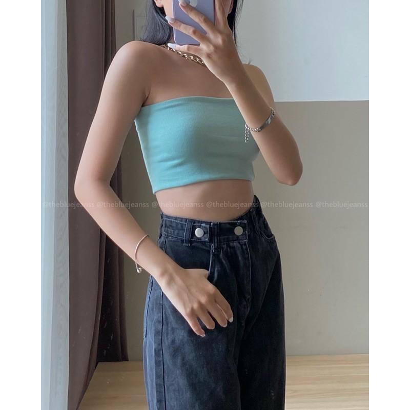 Áo Crop Top Chất Liệu Thun Mát Mẻ - Nhiều Màu