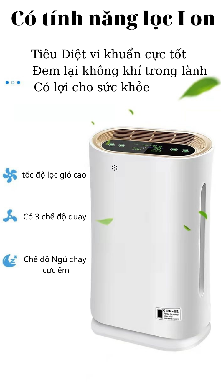 Máy lọc không khí Chính Hãng FEINITE KK-01 Loại Bỏ Bụi Mịn Không Khí Độc Hại Trong Phòng