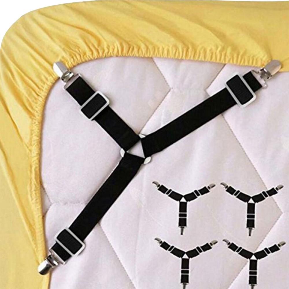 Đai Điều Chỉnh Ga Trải Giường Drap 3 Chạc Inox Mới - Gia Đình - Khách Sạn - Ga Luôn Căng Phẳng
