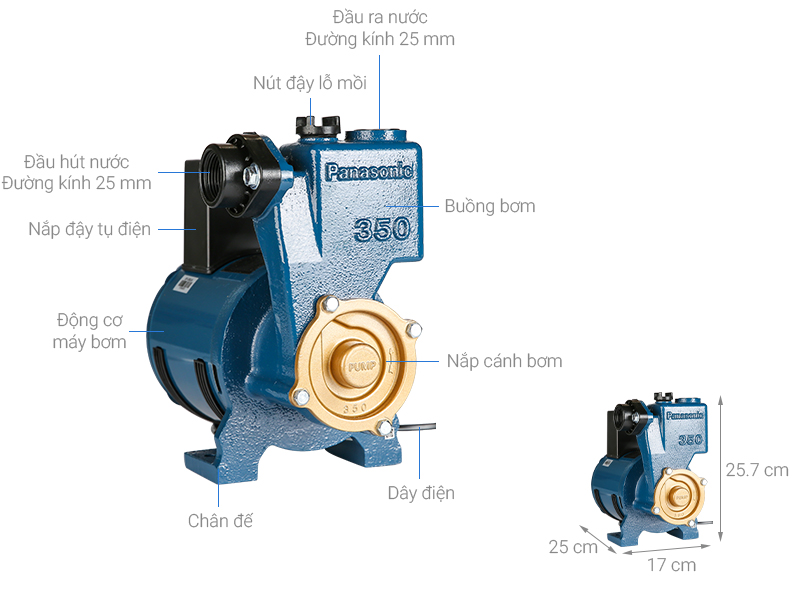 Máy Bơm Nước Panasonic GP-350JA-NV5 (350W)