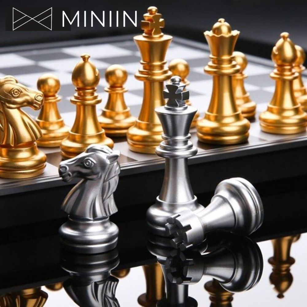 Bộ Cờ Vua Nam Châm Cao Cấp Chính Hãng- Kích Thích Phát Triển Trí Não, Thể Thao Trí Tuệ,  3 Kích thước - MINIIN
