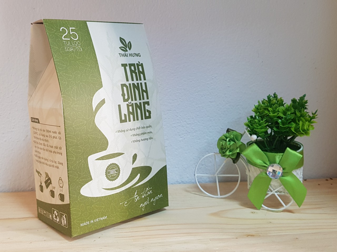 Trà Đinh lăng Thái Hưng An thần, giảm stress, ngủ ngon 25 túi lọc 5g