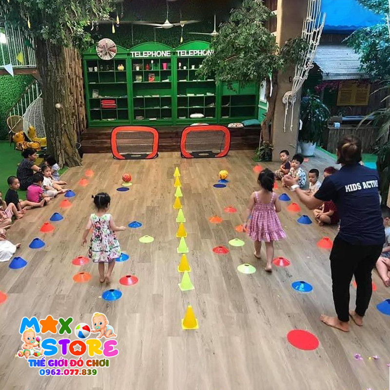 Set Chóp lùn chóp nấm cho trẻ vận động bật nhảy đường kính lớn - Màu Ngẫu Nhiên