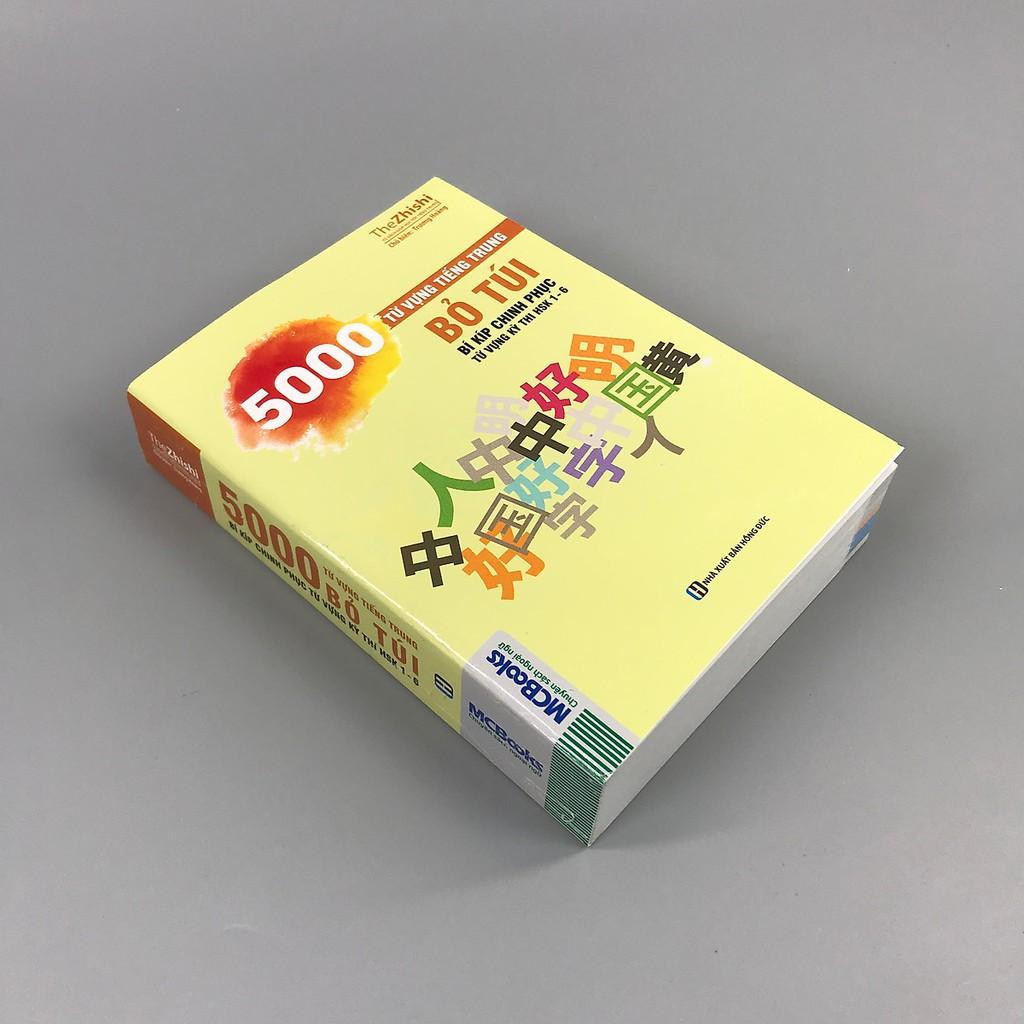 Sách ( MCBooks ) - 5000 Từ Vựng Tiếng Trung Bỏ Túi - Bí Kíp Chinh Phục Từ Vựng Kì Thi HSK 1 - 6