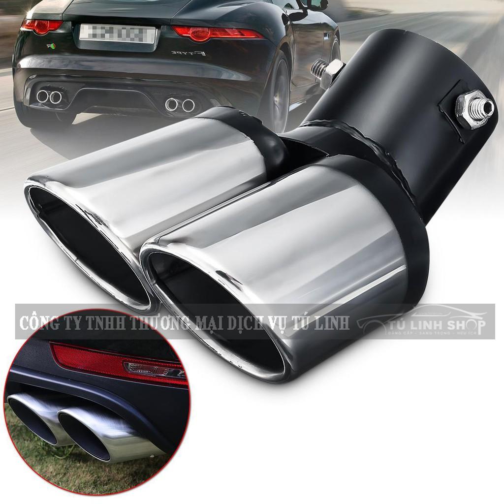 Chụp pô chia đôi cổ cong trang trí ô tô + tặng quà