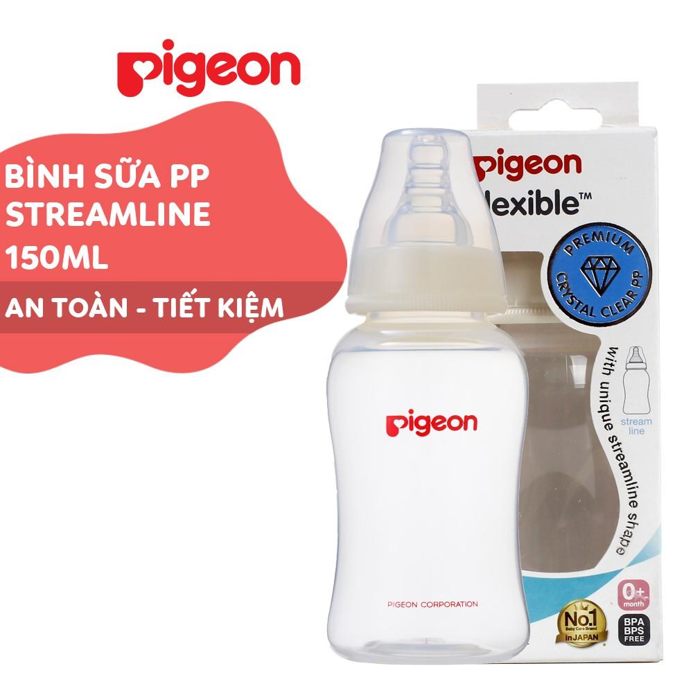 Bình sữa cổ hẹp PP Streamline Pigeon 150ml/ 250ml