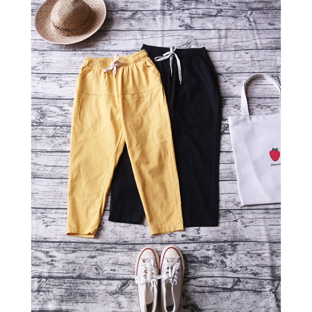 QUẦN BAGGY THÔ ĐŨI CẠP CHUN CÓ TÚI
