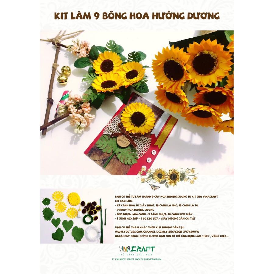 Kit 9 bông hoa hướng dương