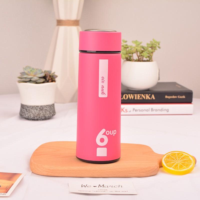Bình Đựng Nước Giữ Nhiệt Đa Năng Bọc Nhựa Chống Nóng An Toàn Tiện Dụng 450Ml - Giao Màu Ngẫu Nhiên - Hàng Loại 1