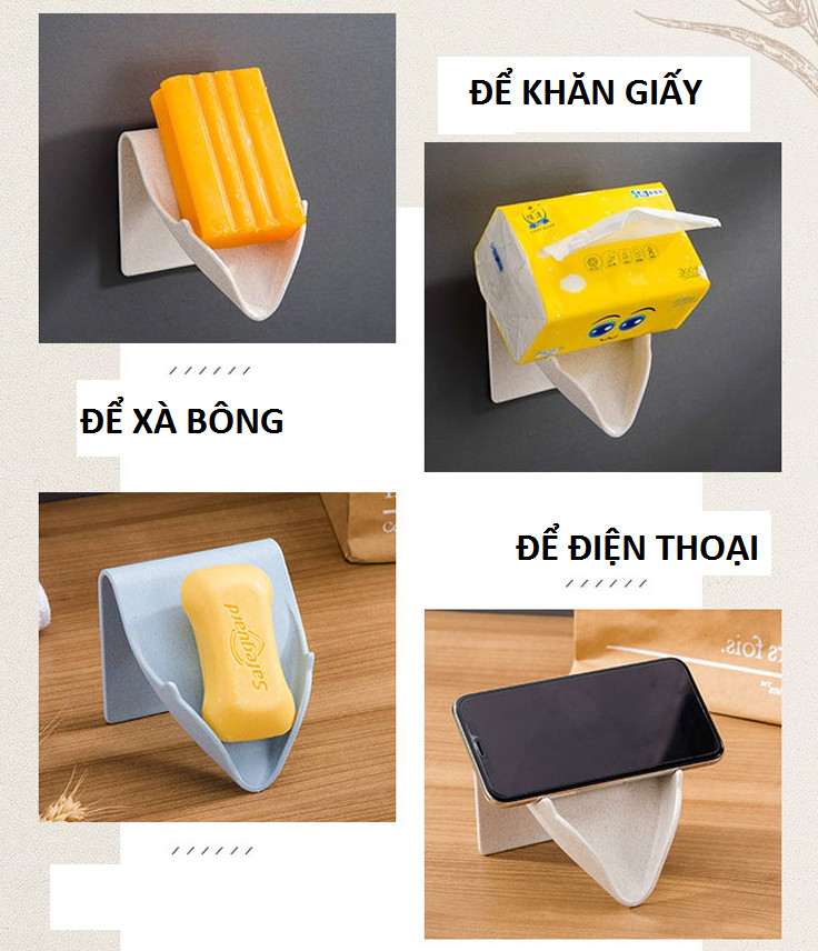 Khay để xà bông, hộp đựng xà phòng gờ tiện dụng