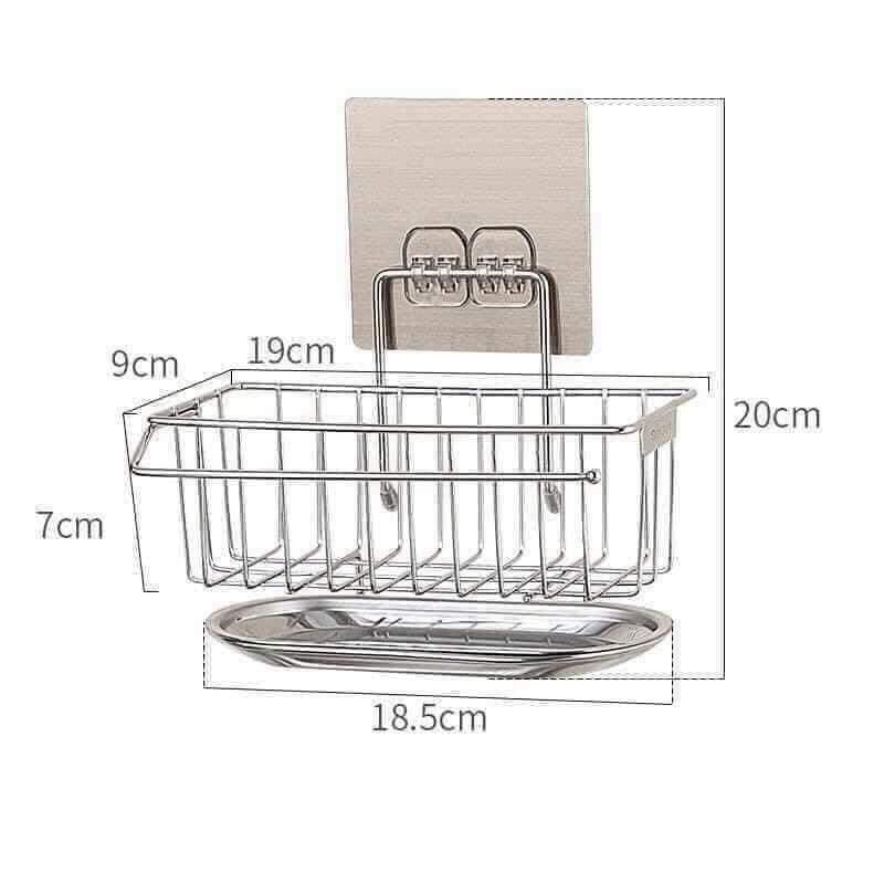 Kệ Inox đựng miếng rửa bát