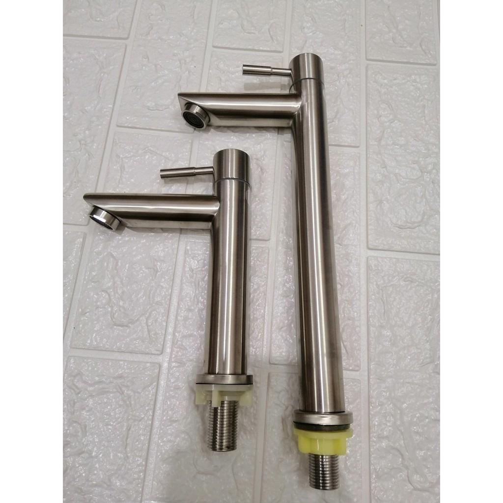 Vòi lavabo lạnh inox 304