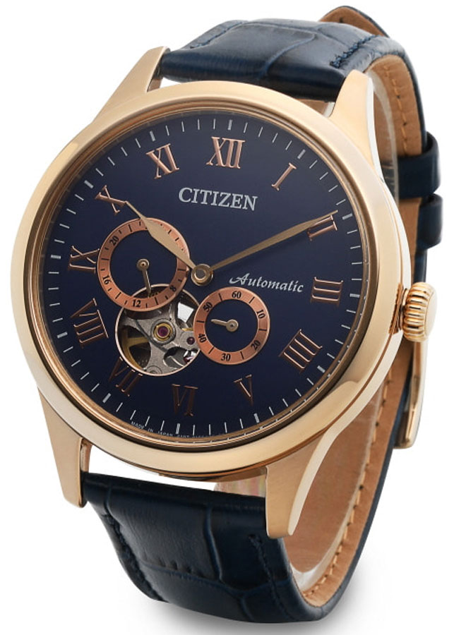 Đồng Hồ Nam Citizen Dây Da NP1023-17L - Mặt Xanh (Sapphire)