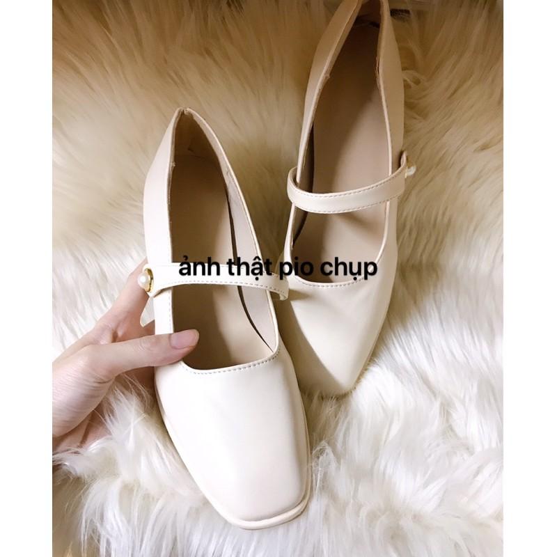 Giày cao gót 5cm style tiểu thư quai ngang G023
