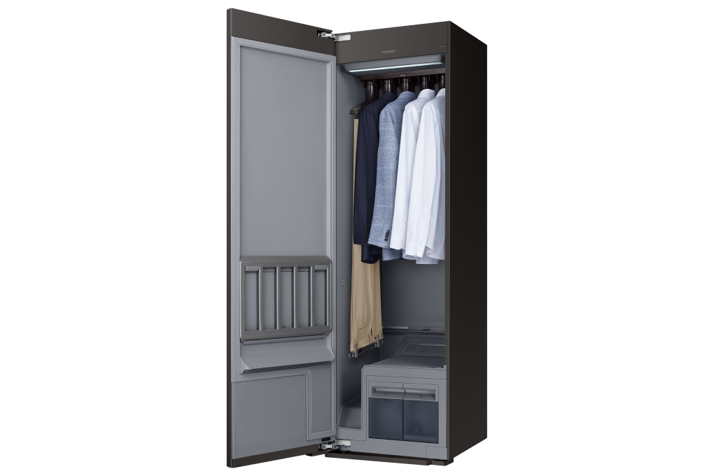 Tủ chăm sóc quần áo thông minh Samsung Bespoke AirDresser 5 móc DF10A9500CG/SV - Hàng chính hãng - Chỉ giao HCM