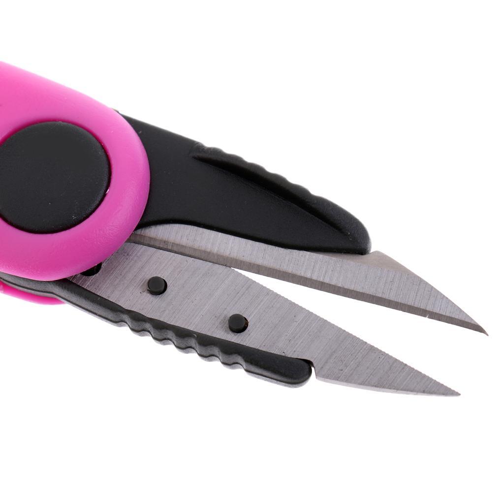 2 Pieces Mini Foldable Fishing Scissors Stainless Steel Fish Line Braid String Cutter