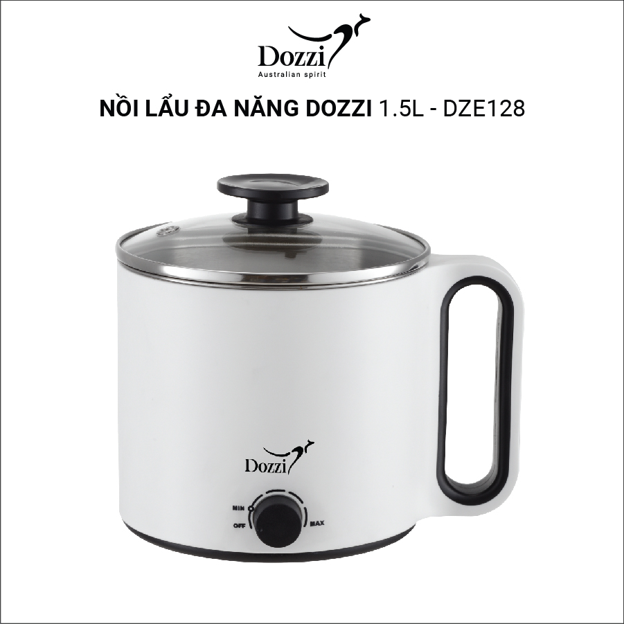 Nồi lẩu đa năng 1.5lít DZE128 Dozzi (Hàng chính hãng)