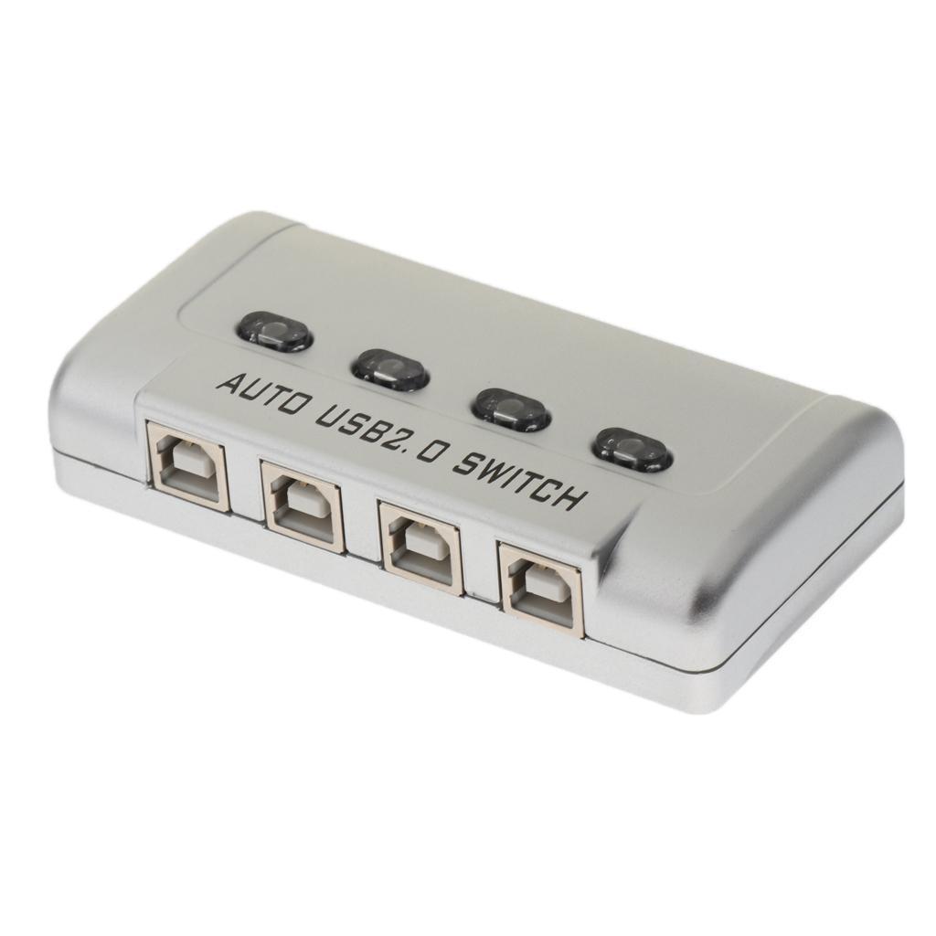 USB2.0 Sharing Switch Selectors KVM 4 Ports Selector HUB For Scanner Printer