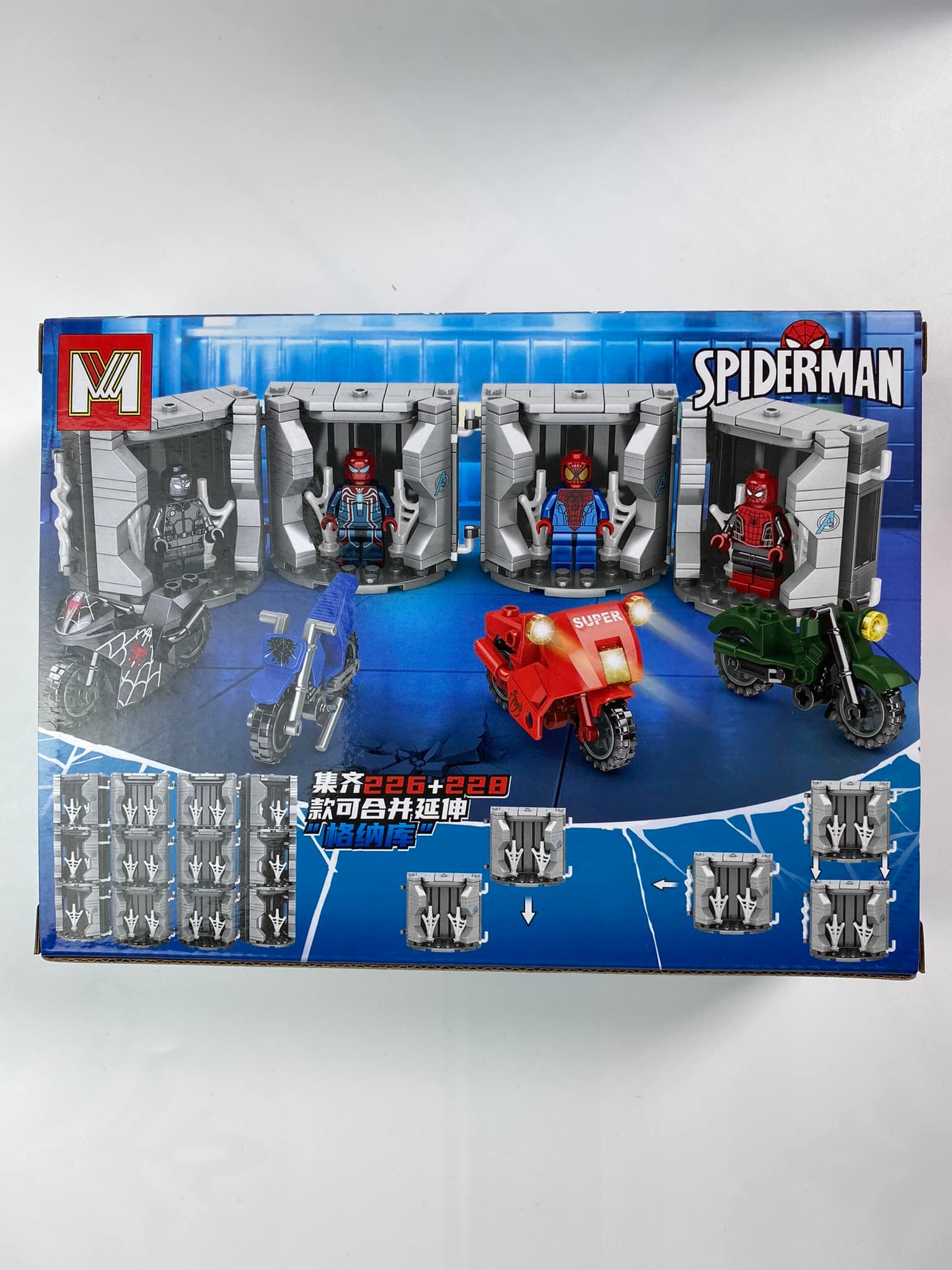 BỘ 4 HỘP LẮP GHÉP NGƯỜI NHỆN SPIDER MAN MG226