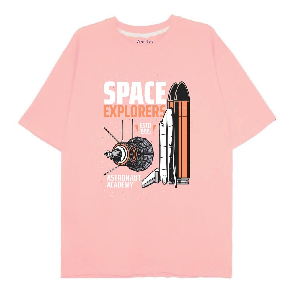 Áo Thun Cotton 100% Form Rộng - Space Explorers