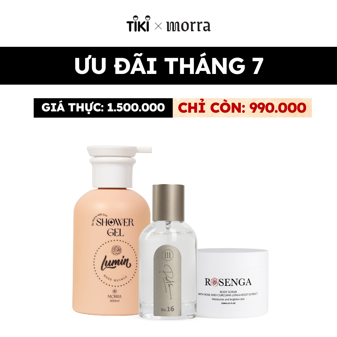 Set nước hoa nữ Morra hương thơm nguyên liệu nhập Pháp, hương thơm thanh lịch, dịu dàng, gần gũi lưu hương lâu - Dạng xịt 50ml