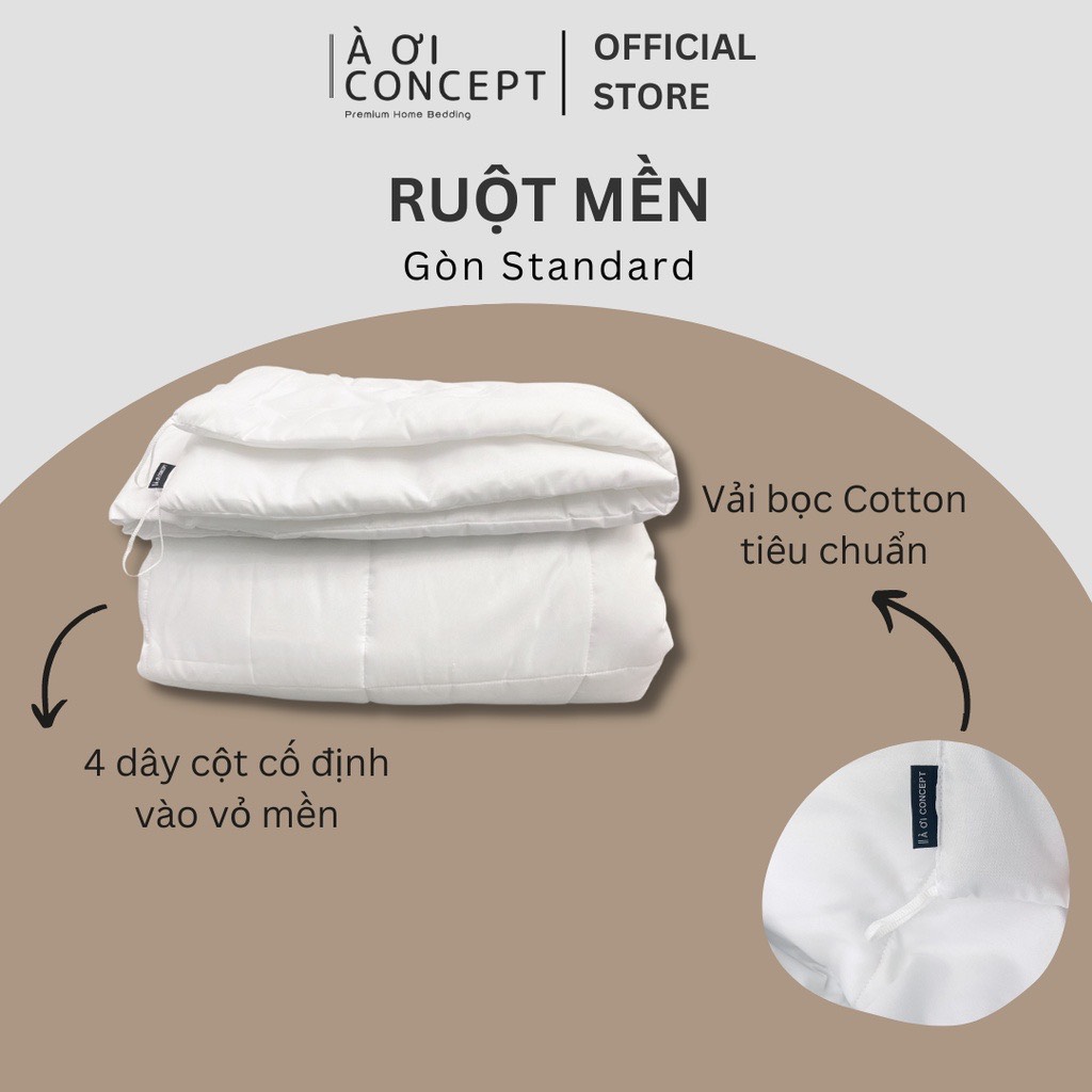 Ruột mền Standard Bông Tấm Cao Cấp À Ơi Concept - Size 2m x 2m2, Vải bọc 100% Cotton Hàn Quốc