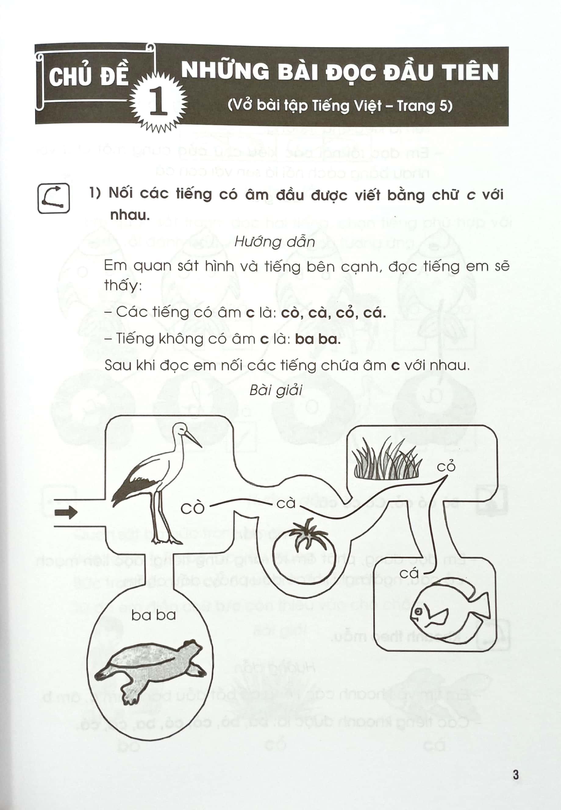 Giải Vở Bài Tập Tiếng Việt Lớp 1 - Tập 1 (Chân Trời Sáng Tạo) (2022)