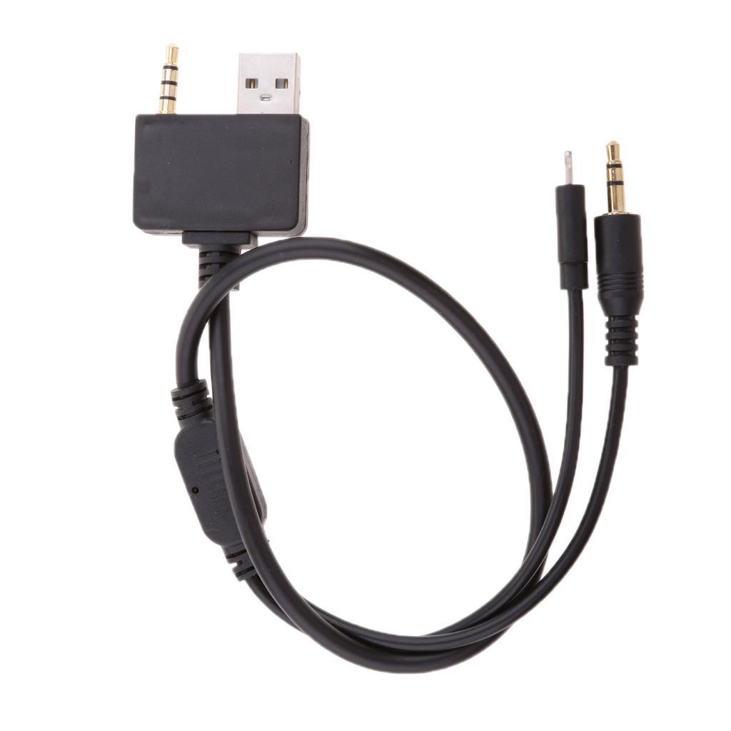 Car 3.5mm Male AUX Audio Interface Adapter Cable for for
