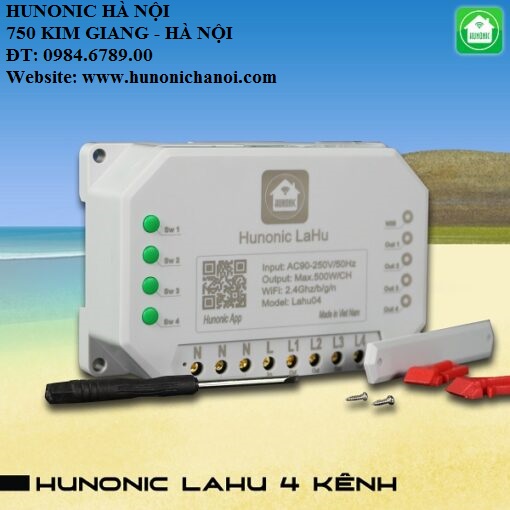 Công tắc Wifi Lahu 4 kênh Việt Nam