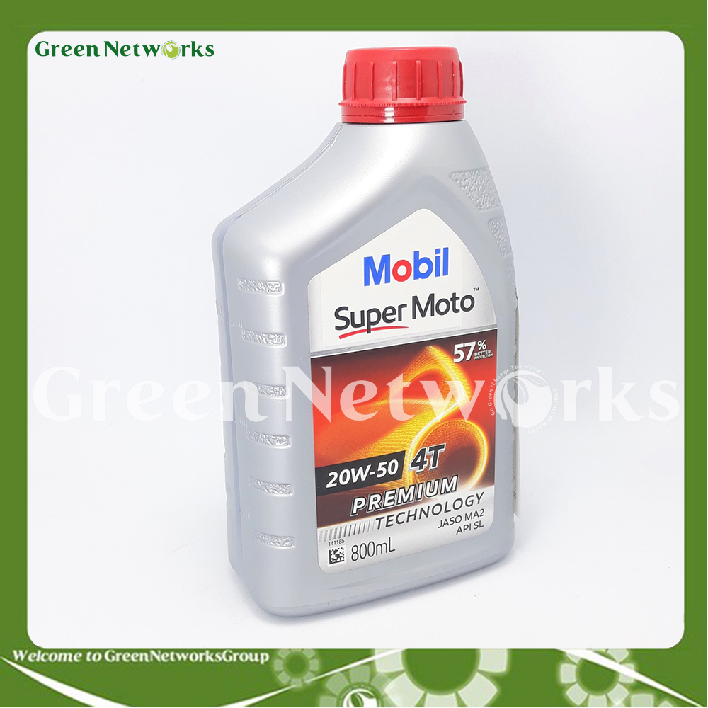 Dầu nhớt động cơ đốt trong - Mobil Super Moto 20W-50 4T 800ml Green Networks Group