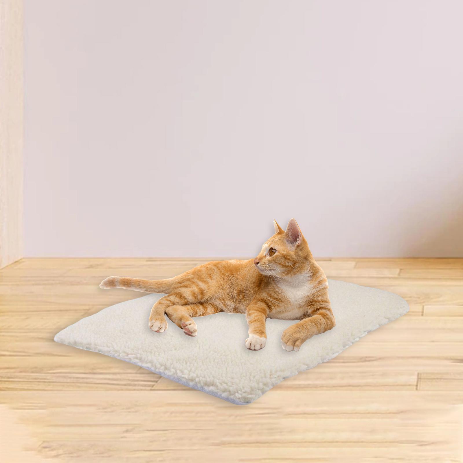 Foldable Warm Pet Blanket, Cat Sleeping Pad Washable, Bedding Cushion, Supplies Dog Mat Kennel, for Puppy Small Medium Rabbit Couch Travel