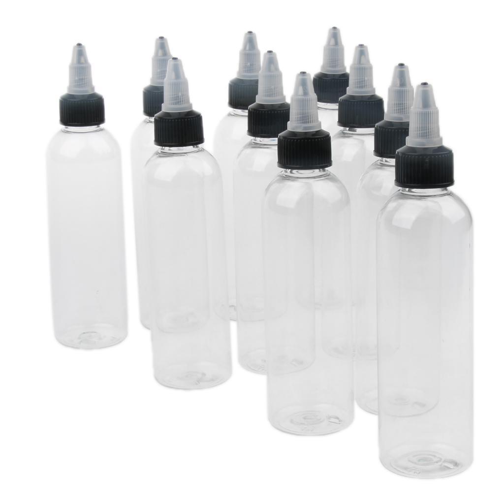 Hot 100PCs 120ml Cap Clear Bottles for Ink Pigment Bottle Supply