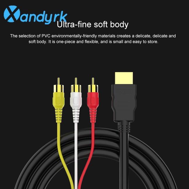 Cáp Chuyển Đổi XA- 5v Hd Video Hdmi Sang 3rca Av Scart Cho Hệ Thống Rạp Chiếu Phim Tại Nhà