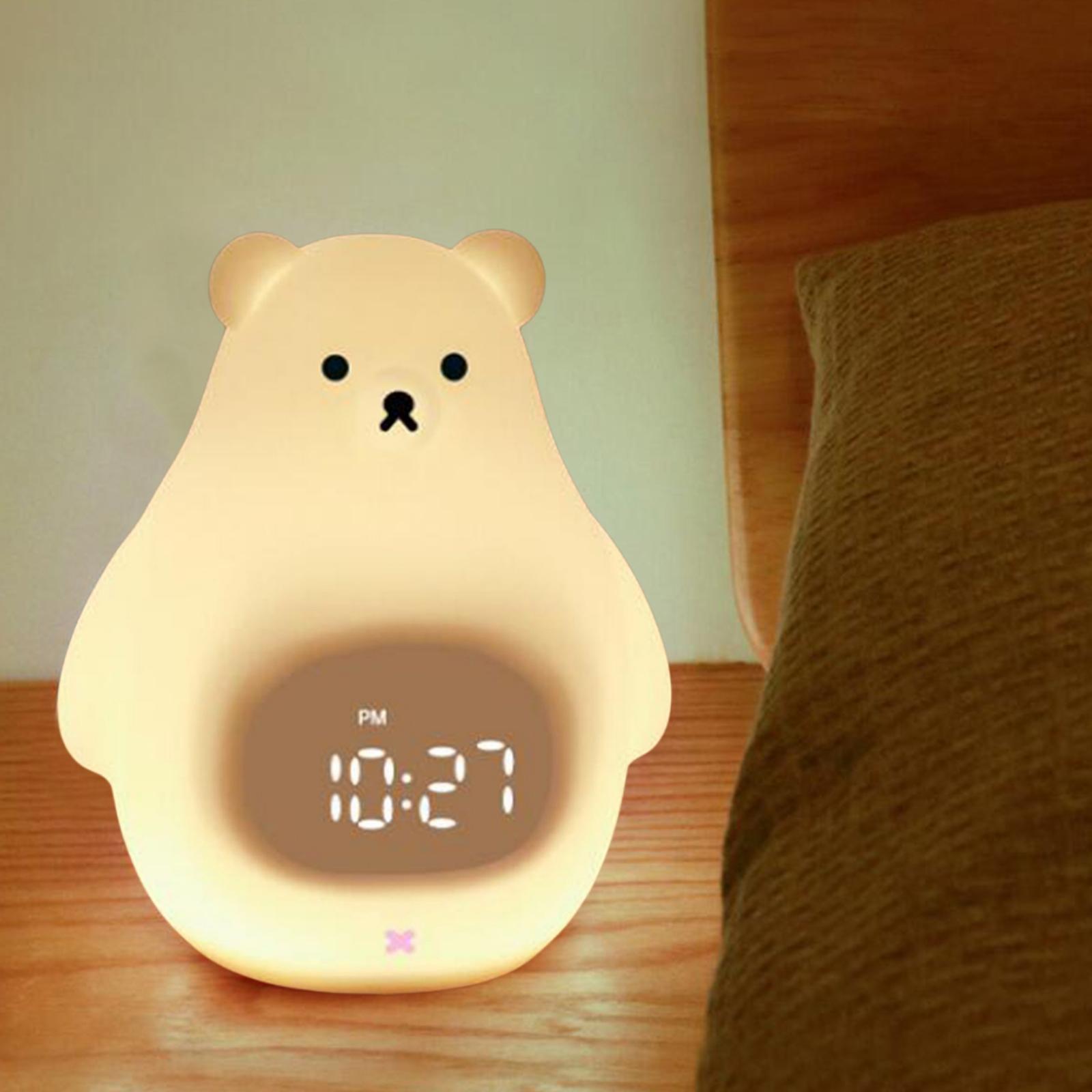 USB Charging Children Bedroom Room Decor Silicone Bear Bedside Lamp Night Light