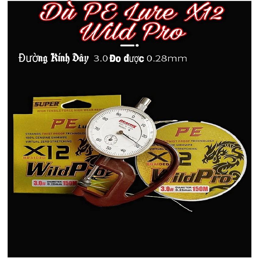 Dù Câu Cá PE Lure X12 WILD PRO Siêu Dai, Bền Bỉ..-SANAMI FISHING- Chuyên câu lure, câu đơn, câu lục