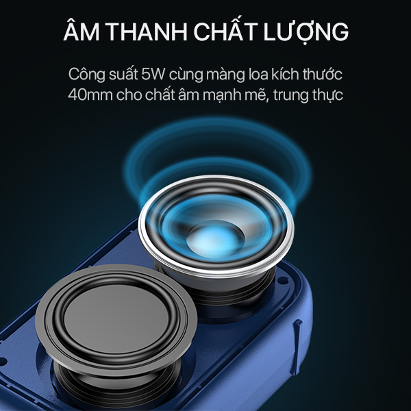 Loa Bluetooth ACOME A1 Công suất 5W Hỗ Trợ TWS Ghép Đôi 2 Loa Âm Thanh Vòm Âm Bass Trầm Chất Lượng Cao Thiết Kế Nhỏ Gọn - Hàng Chính Hãng