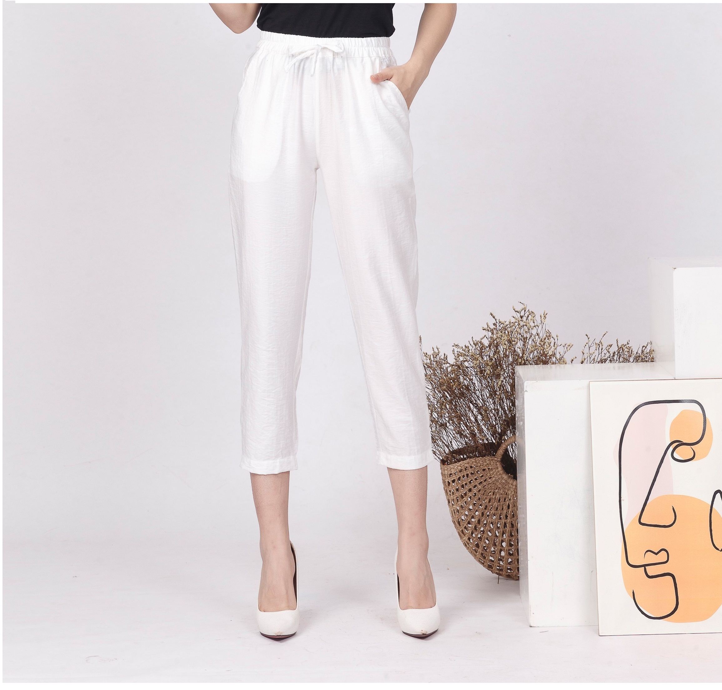 Set Bộ đũi nữ Vicci áo sát nách quần baggy nhiều màu