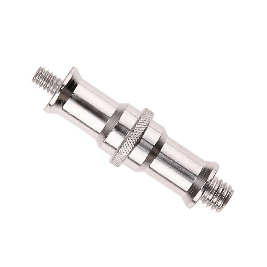 12x Double End Stud 1/4-Inch And 3/8-Inch Adapter Spigot Threaded Screw Connector for Flash Light Stand