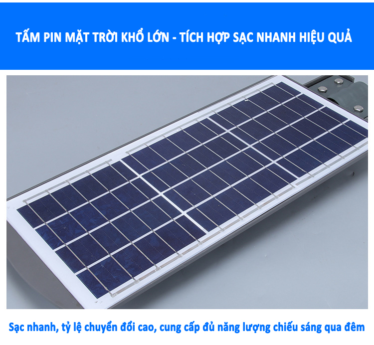 Đèn LED năng lượng mặt trời liền thể 90W (cảm biến ánh sáng -  Outdoor Lighting Sensor Led Solar Light )