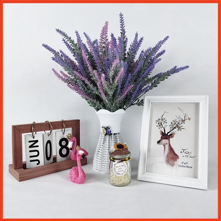 Hoa giả lavender 5 nhánh trang trí phòng ngủ siêu xinh 38cm