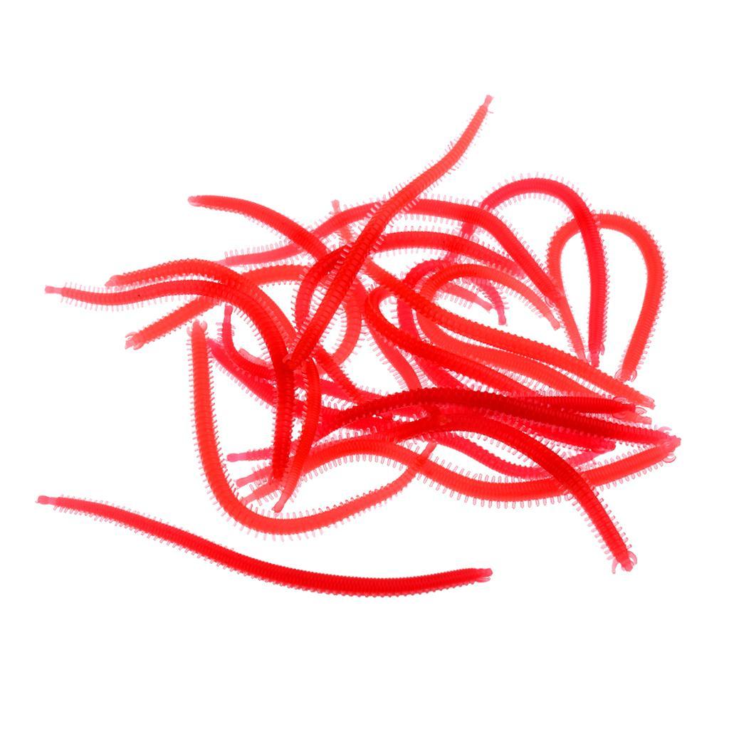 20Pcs Artificial Soft Fishing Baits Sea Earthworm Lures Clamworm Trout Lure Soft Lures Tackle Baits 13cm